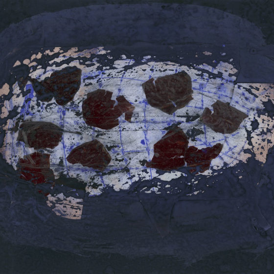 Reliquia, gouache et collage, 15×21 cm